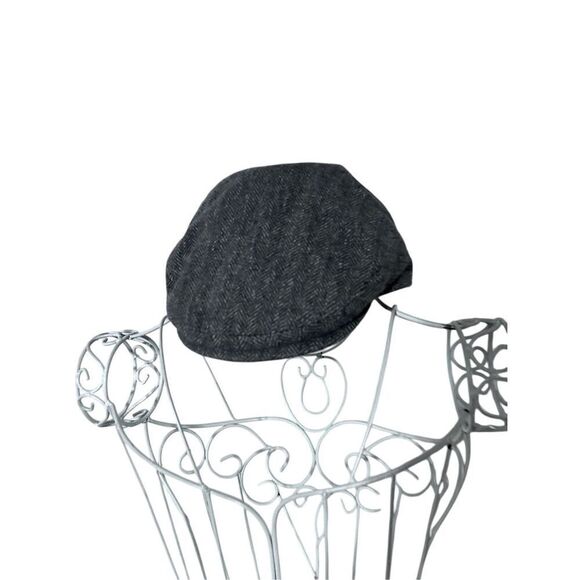 RARE Vintage Vtg. Green Grove Mill Pure Wool UK Made Newsboy Cap Cabbie Hat Houn - Picture 1 of 9